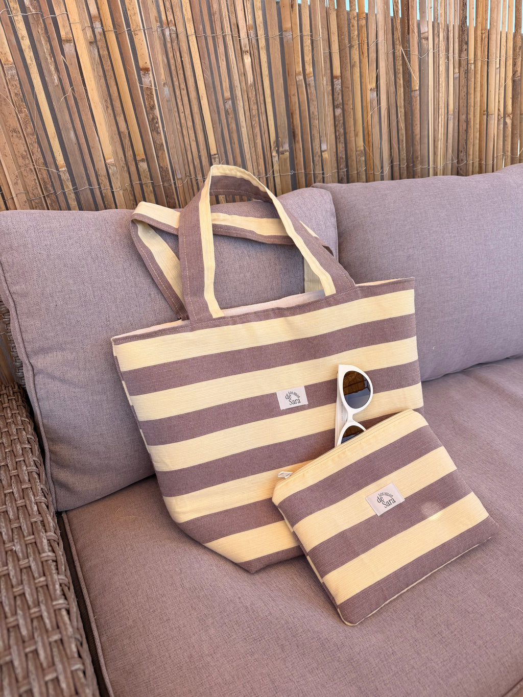 Bolsa playa rayas