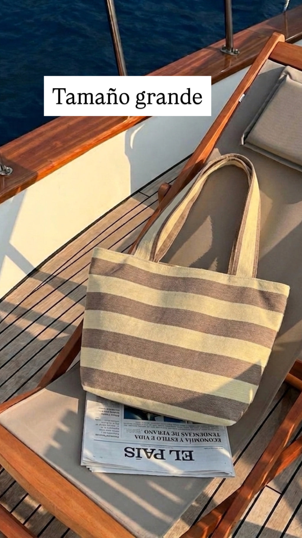 Bolsa playa rayas